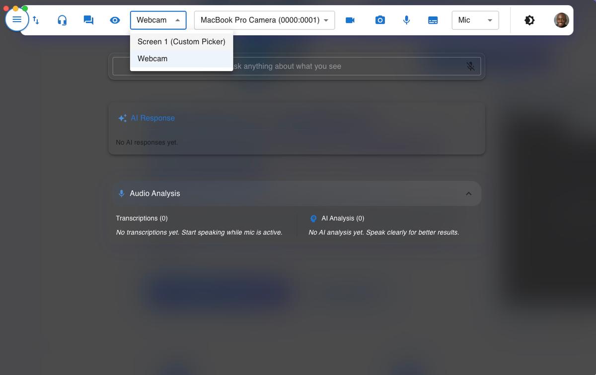 StreamIO interface horizontal
