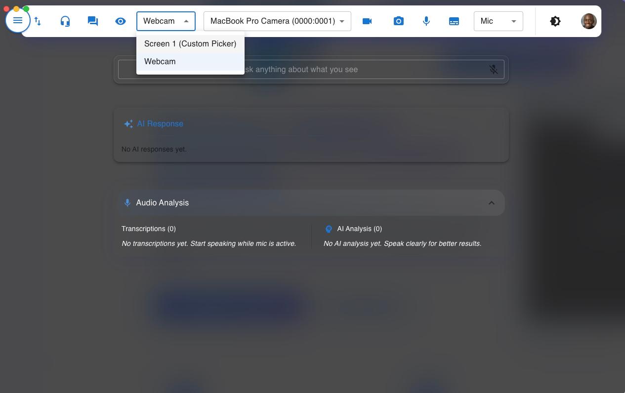StreamIO desktop interface